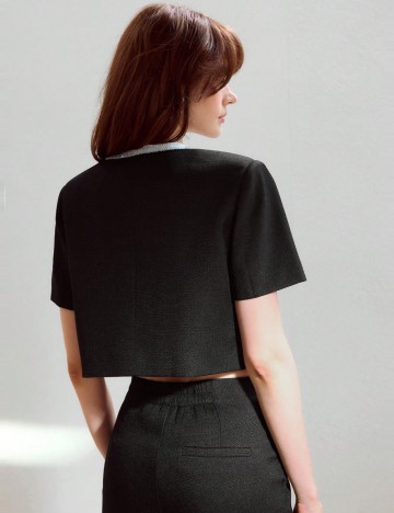 Jachetă Shein MOTF, negru