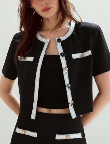 Jachetă Shein MOTF, negru