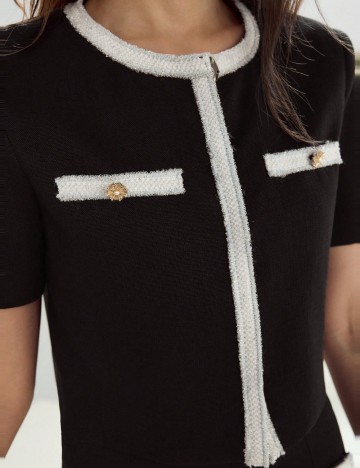 Jachetă Shein MOTF, negru