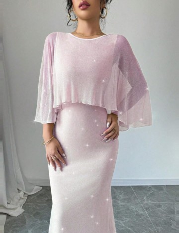 Rochie midi Shein, roz