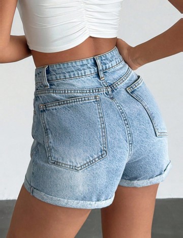 Pantaloni scurți Shein, albastru