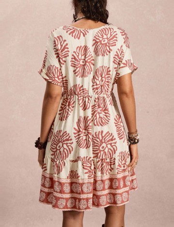 Rochie mini Shein Curve+, mix culori