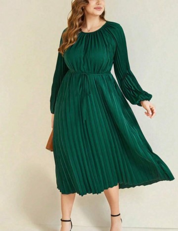 Rochie maxi Shein Curve+, verde