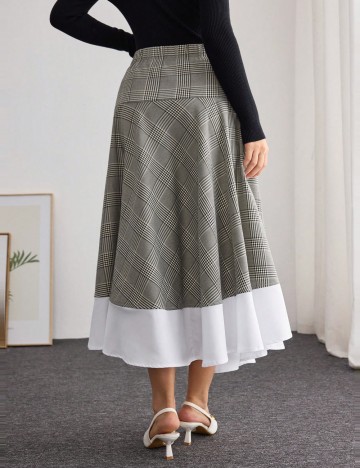 Fustă midi Shein, mix culori