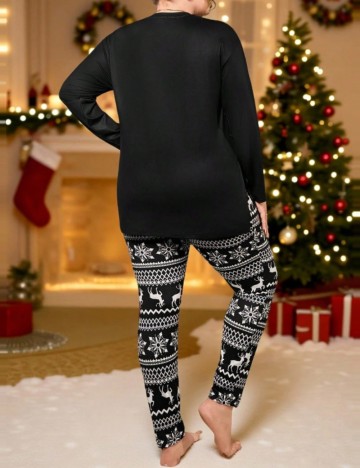 Compleu pijamale Shein Curve+, mix culori