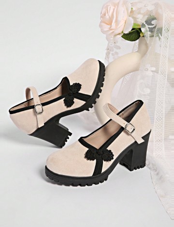 Pantofi Shein, bej