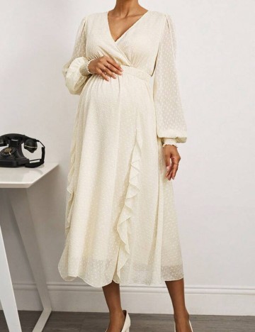 Rochie midi Shein, crem