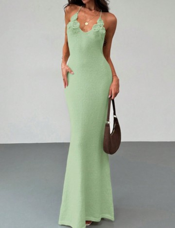 Rochie maxi Shein, verde