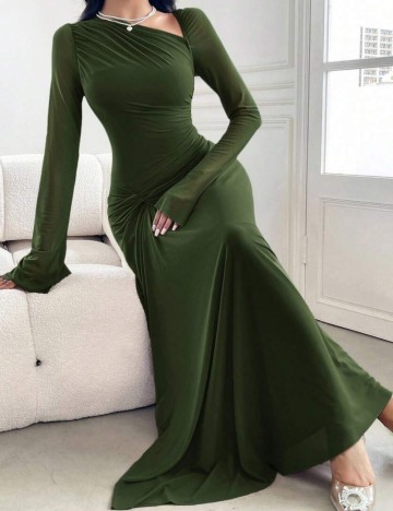 Rochie maxi Shein, verde