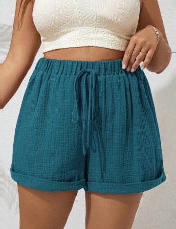 Pantaloni scurți Shein, albastru