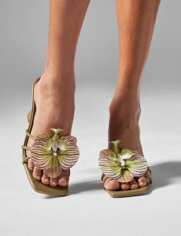 Saboți cu toc Shein, mix culori