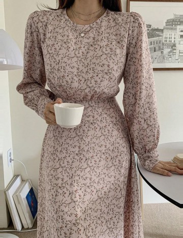 Rochie midi Shein, roz