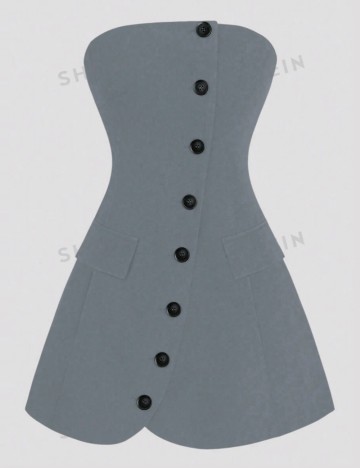 Set rochie și sacou Shein, gri