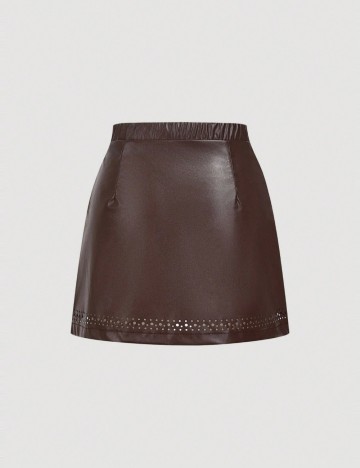 Fustă mini Shein, maro