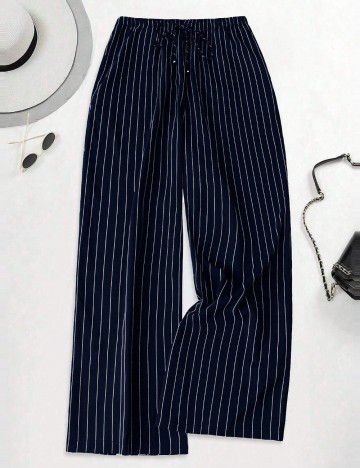 Pantaloni Shein Curve+, albastru