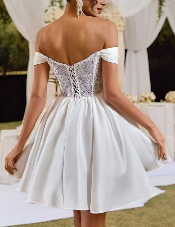 Rochie mini Shein, alb