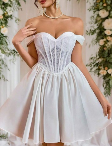 Rochie mini Shein, alb