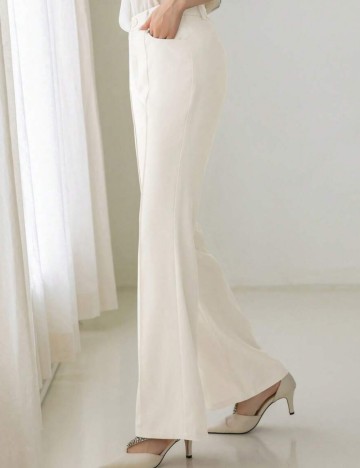 Pantaloni Shein, alb