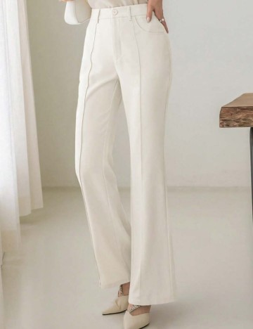 Pantaloni Shein, alb