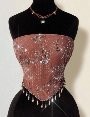 Top Shein, cărămiziu