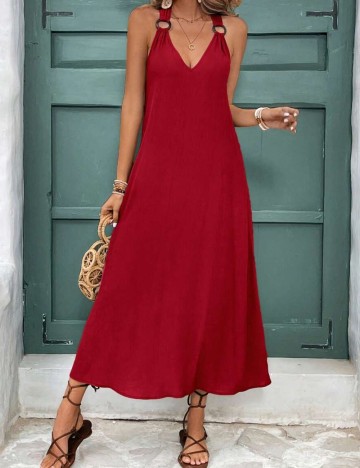 Rochie midi Shein, vișiniu