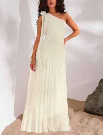 Rochie maxi Shein, crem