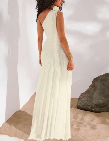 Rochie maxi Shein, crem