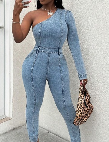 Salopetă de blugi Shein, albastru