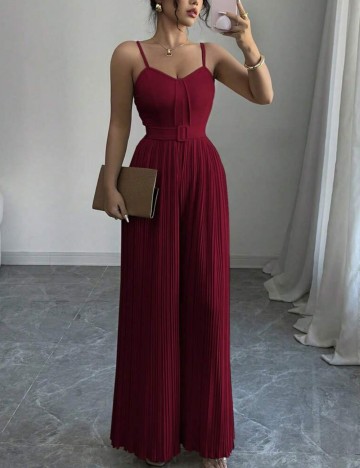 Salopetă lungă Shein, vișiniu