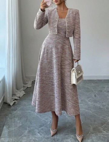 Set rochie și sacou Shein, mix culori