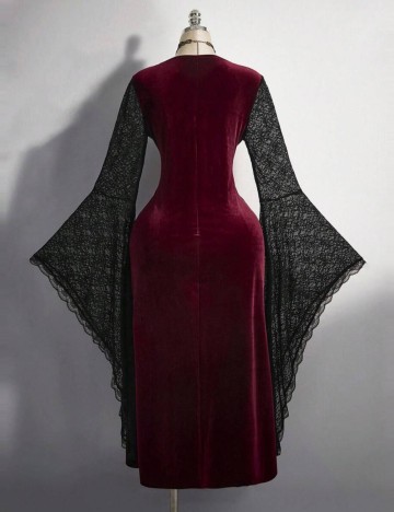 Rochie midi Shein Curve+, vișiniu