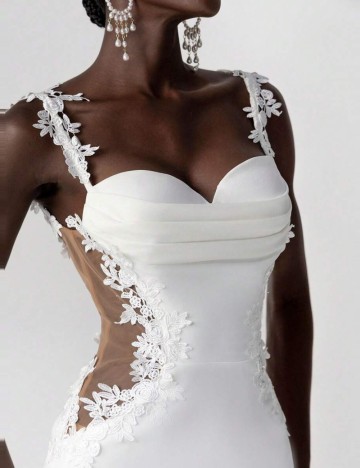 Rochie de ocazie și bridal Shein, alb