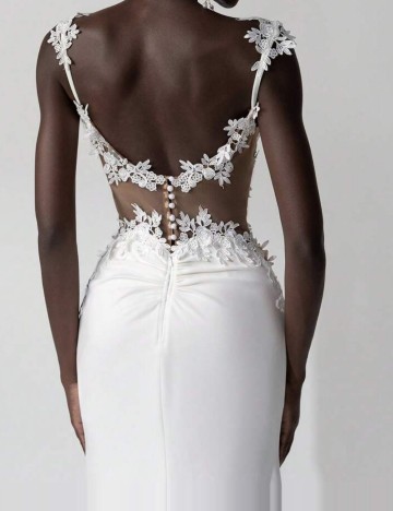 Rochie de ocazie și bridal Shein, alb