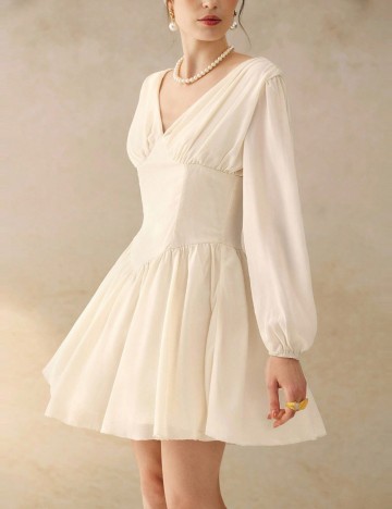 Rochie mini Shein, crem