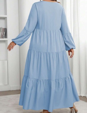 Rochie maxi Shein Curve+, albastru