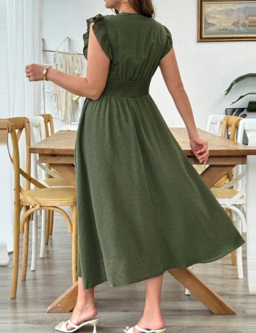 Rochie maxi Shein Curve+, verde