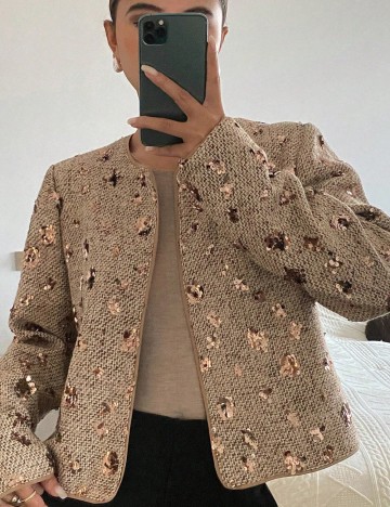 Jachetă Shein, maro