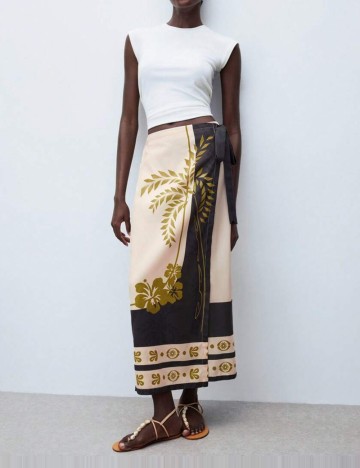 Fustă midi Shein, mix culori