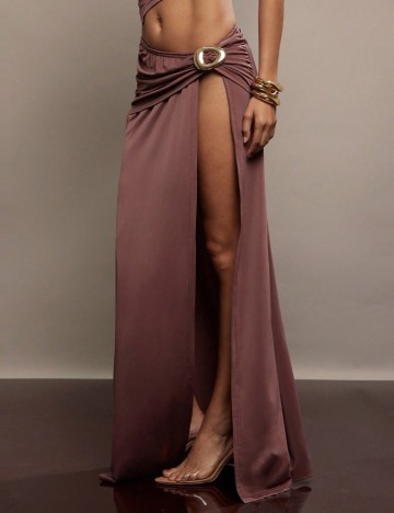 Fustă maxi Shein, roz