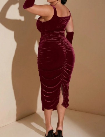 Rochie midi Shein, vișiniu