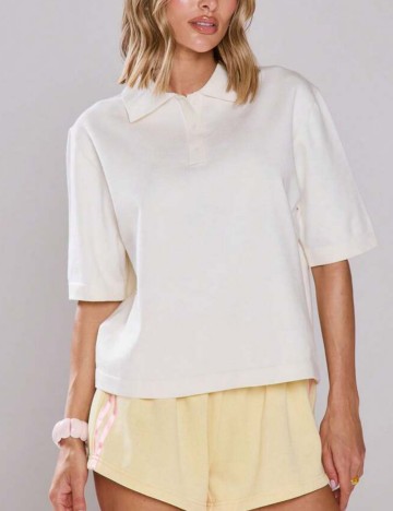 Tricou Shein MUSERA, crem