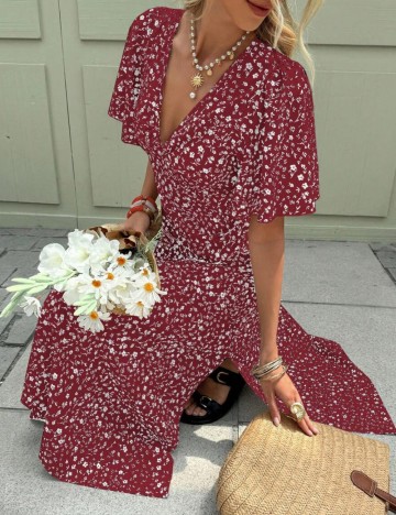 Rochie maxi Shein, vișiniu