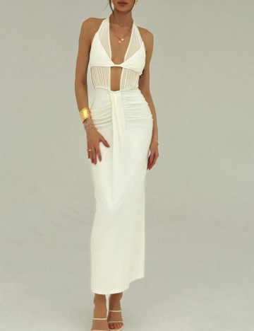 Rochie maxi Shein, alb