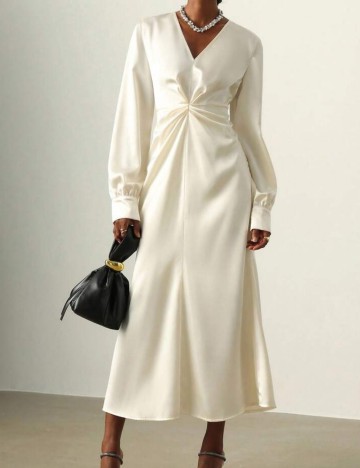 Rochie midi Shein, crem