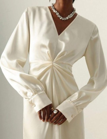 Rochie midi Shein, crem