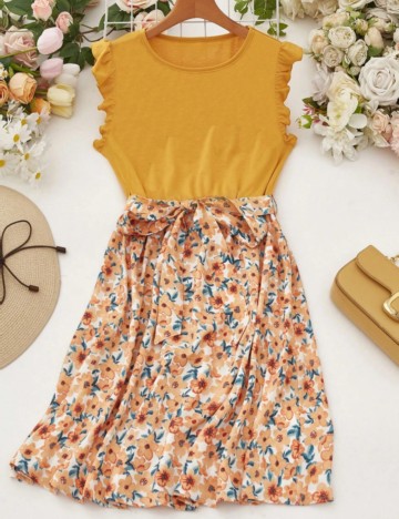 Rochie mini Shein, galben