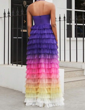 Rochie maxi Shein, mix culori