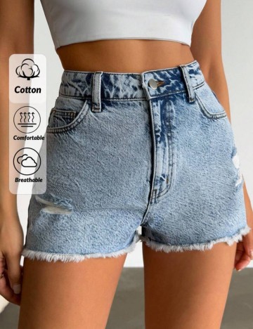 Pantaloni scurți Shein, albastru