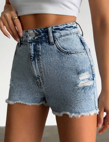 Pantaloni scurți Shein, albastru