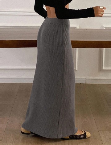 Fustă maxi Shein, gri